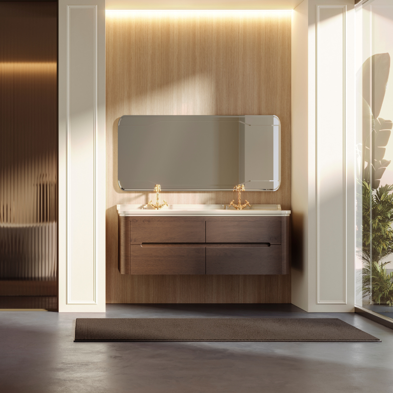 Waldorf Wall Hung Cabinet for Double Basin