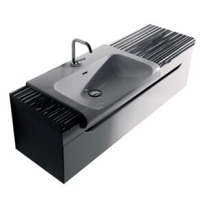 Inka 120cm Wall Mounted Cabinet for Left Hand Basin