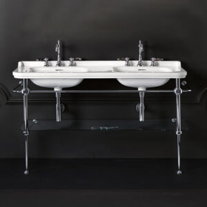 Waldorf Metal Washstand for Double Basin