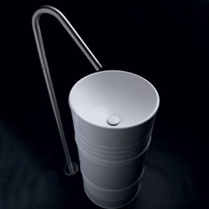 Artwork Barrel Freestanding Basin