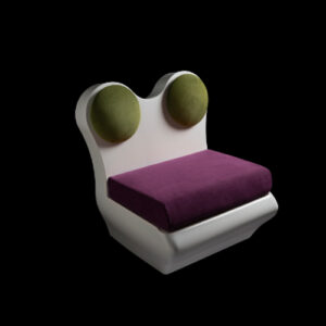 Artwork Frog Ceramic Seat